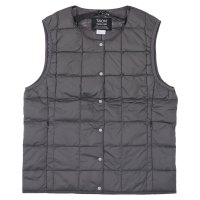 TAION/タイオン TAION TAION タイオン インナーダウン ベスト ジレ アウター ベーシック クルーネックボタン レディース BASIC CREW NECK /507052230