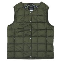 TAION/タイオン TAION TAION タイオン インナーダウン ベスト ジレ アウター ベーシック クルーネックボタン レディース BASIC CREW NECK /507052230