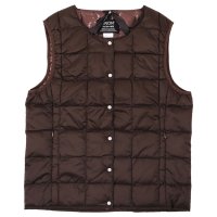 TAION/タイオン TAION TAION タイオン インナーダウン ベスト ジレ アウター ベーシック クルーネックボタン レディース BASIC CREW NECK /507052230