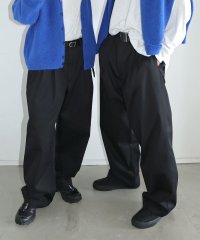 and　Me.../アンドミー andme TCツイル 2タック テーパード ロング パンツ/507052372