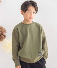 BeBe Petits Pois Vert/【店舗限定】ひし型キルトジャガードトレーナー(95~160cm)/507054813