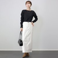 Aletta vita/アレッタ ヴィータ Aletta vita ボートネック袖シャーリングカットソー/507058035