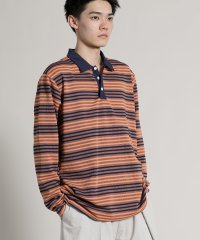 aimoha/アイモハ aimoha 【aimoha neo】Retro Stripe Long Sleeve Polo/507058049