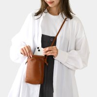 ANON/アノン ANON ゴートレザー・縦型ショルダーバッグ/507058282