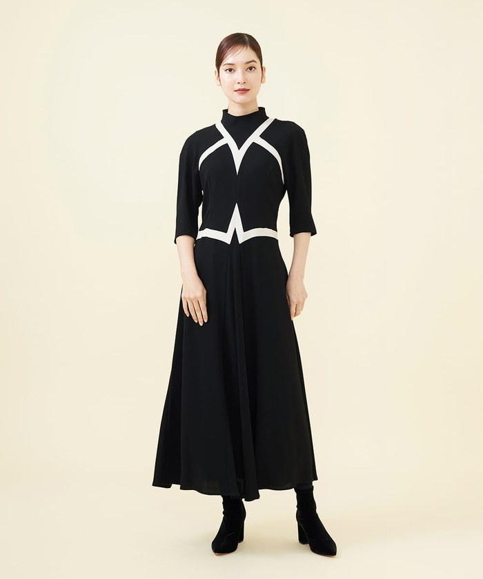 SMART DRESS】サテンカットワークドレス(507062442) | シビラ(Sybilla) - d fashion