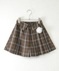 ikka kids/【親子おそろい】ポンポン付きチェックタックキュロット（120〜160cm）/506844798