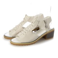 STYLEBLOCK/スタイルブロック STYLEBLOCK レースアップデザインチャンキーヒールサンダル/506892689