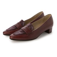 BARCLAY/【本革 / 日本製】 バークレー BARCLAY ソフトポインテッドトゥ 異素材コンビ ローファーアレンジパンプス/506968021