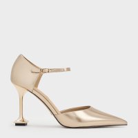 CHARLES & KEITH/Jacqueline ジャクリーン レザースカルプチュアヒールパンプス/507050034
