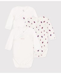 PETIT BATEAU/長袖合わせボディ３枚組/507071704