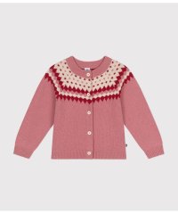 PETIT BATEAU/ウール＆コットンカーディガン/507071708