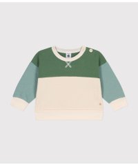 PETIT BATEAU/スウェットカラーブロック長袖プルオーバー/507071762