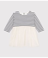 PETIT BATEAU/長袖チュールワンピース/507071824
