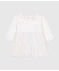 PETIT BATEAU/長袖チュールワンピース/507071825