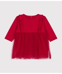 PETIT BATEAU/長袖チュールワンピース/507071826