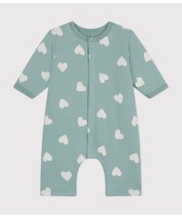 PETIT BATEAU/ハートプリント足なしロンパース/507071832