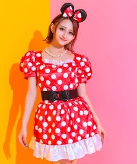 Tika/ティカ Tika ディズニー リボンベルト付き体型カバーフレアスカートミニーマウスキャラクター [3点セット] 【返品不可商品】/507072637