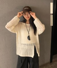 ARGO TOKYO/アルゴトウキョウ ARGO TOKYO Side Slit Sheer Knit Pullover 25124 サイドスリットシアーニットプルオーバー/507073068