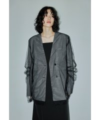 niana/ニアナ niana ボクシーレイヤードチュールジャケット ストライプ フォーマル 結婚式 同窓会 成人式 お呼ばれ パーティー オケージョン/507073096