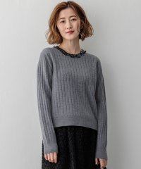 NIJYUSANKU（SMALL SIZE）/スパンコール ワイドリブ ニット/507073815