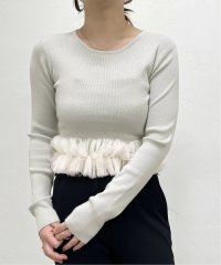 U by Spick&Span/チュールドッキングニットトップス/507073907