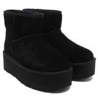 UGG/アグ UGG ブーツ クラッシックミニプラットホーム ムートンブーツ 厚底 5cmプラットフォーム ブラック レディース UGG 1134991 BLK/507075715
