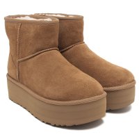 UGG/アグ UGG ブーツ クラッシックミニプラットホーム ムートンブーツ 厚底 5cmプラットフォーム ベージュ レディース UGG 1134991 CHE/507075716