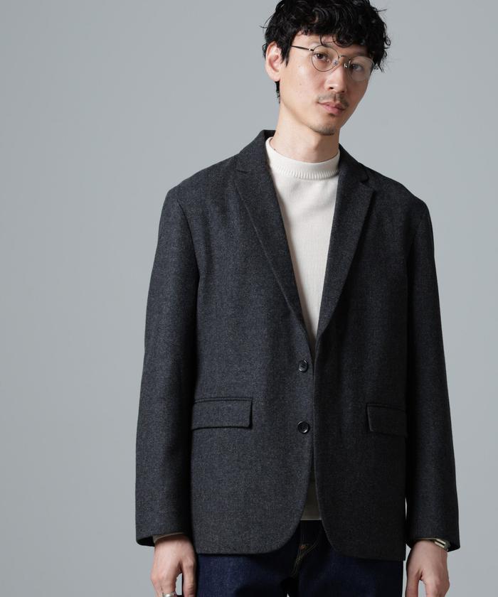 セール60%OFF】ヘリンボーンセミワイドジャケット(セットアップ セール60%OFF】ヘリンボーンセミワイドジャケット(セットアップ
