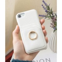 emonique/エモニーク emonique PUソフトレザー iPhoneケース カバー カード収納 リング付き/507006104