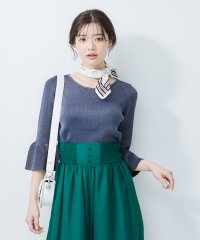 12Twelve Agenda/トゥエルブアジェンダ 12Twelve Agenda ベルスリーブラメリブニットプルオーバー/507006133
