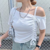 non-hedge/ノンヘッジ non－hedge ワンショルドロストトップス/507007254