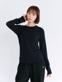 misora/ミソラ misora Sheer cashmere crew/507032026