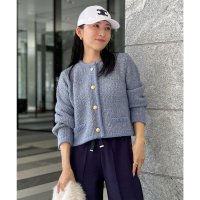 KOBE LETTUCE/コウベレタス KOBE LETTUCE ［ Yuumiさんコラボ ］ ノーカラーラメニットジャケット [N1085]/507049689