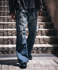 RoyalFlash/SAINT MICHAEL/セントマイケル/DOUBLE KNEE/DENIM/BLUE/507078650