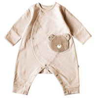 moc mof/mocmof モクモフ ロンパース ベビー服 ベビー キッズ 男の子 女の子 60－80cm対応 赤ちゃん アニマルポシェット かんたん 622－475224/507079635