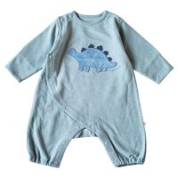 moc mof/mocmof モクモフ ロンパース ベビー服 ベビー キッズ 男の子 女の子 60－80cm対応 赤ちゃん 恐竜アップリケ 622－475225/507079636