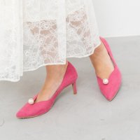 Launa lea/ラウナレア Launa lea パールポインテッドトゥパンプス(0554)/507080417