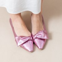 Launa lea/ラウナレア Launa lea リボンサイドカットフラットパンプス(0555)/507080418