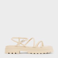 CHARLES & KEITH/パッフィーストラップ サンダル/507080427