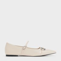 CHARLES & KEITH/メタリックアクセント ポインテッドトゥメリージェーン/507080445