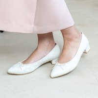 Launa lea ballet/ラウナレアバレエ Launa lea ballet レースポインテッドトゥヒールバレエシューズ(B9602A)/507080454