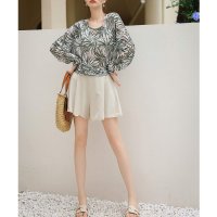 Angel Luna/エンジェル ルナ Angel Luna 【ビキニ水着4点セット】レディース 体型カバー 長袖シャツ アウター ラッシュガード セパレート 三角ビキニ バックシャ/507080483
