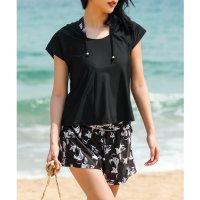 Angel Luna/エンジェル ルナ Angel Luna 水着 タンキニ Tシャツ ショートパンツ ショーツ 上下4点セット ノンワイヤー パット入り/507080544