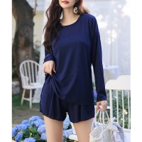 Angel Luna/エンジェル ルナ Angel Luna 【タンキニタンキニ水着4点セット】レディース 体型カバー 長袖シャツ ラッシュガード セパレート ビキニ/507080562