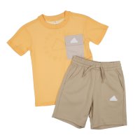 adidas/アディダス adidas ジュニア Tシャツハーフパンツセット LB FI Tシャツショーツ セット IT4044/507082859