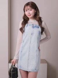 LIP SERVICE/リップサービス LIP SERVICE lady denimベアワンピース/507084196