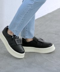 SOROTTO/ソロット SOROTTO 軽量厚底 ビジューバックル スリッポン スニーカー/507084604