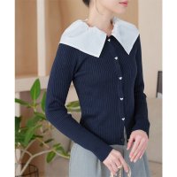 KOBE LETTUCE/コウベレタス KOBE LETTUCE 取り外し襟付きハートボタンニットカーディガン [C6959]/507084687