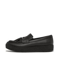 fitflop/フィットフロップ fitflop LOAFFER TASSEL TUMBLED－LEATHER CREPE LOAFERS/507085668