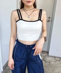 SPIRALGIRL/スパイラルガール SPIRALGIRL パット付きパイピングキャミソール/507086008
